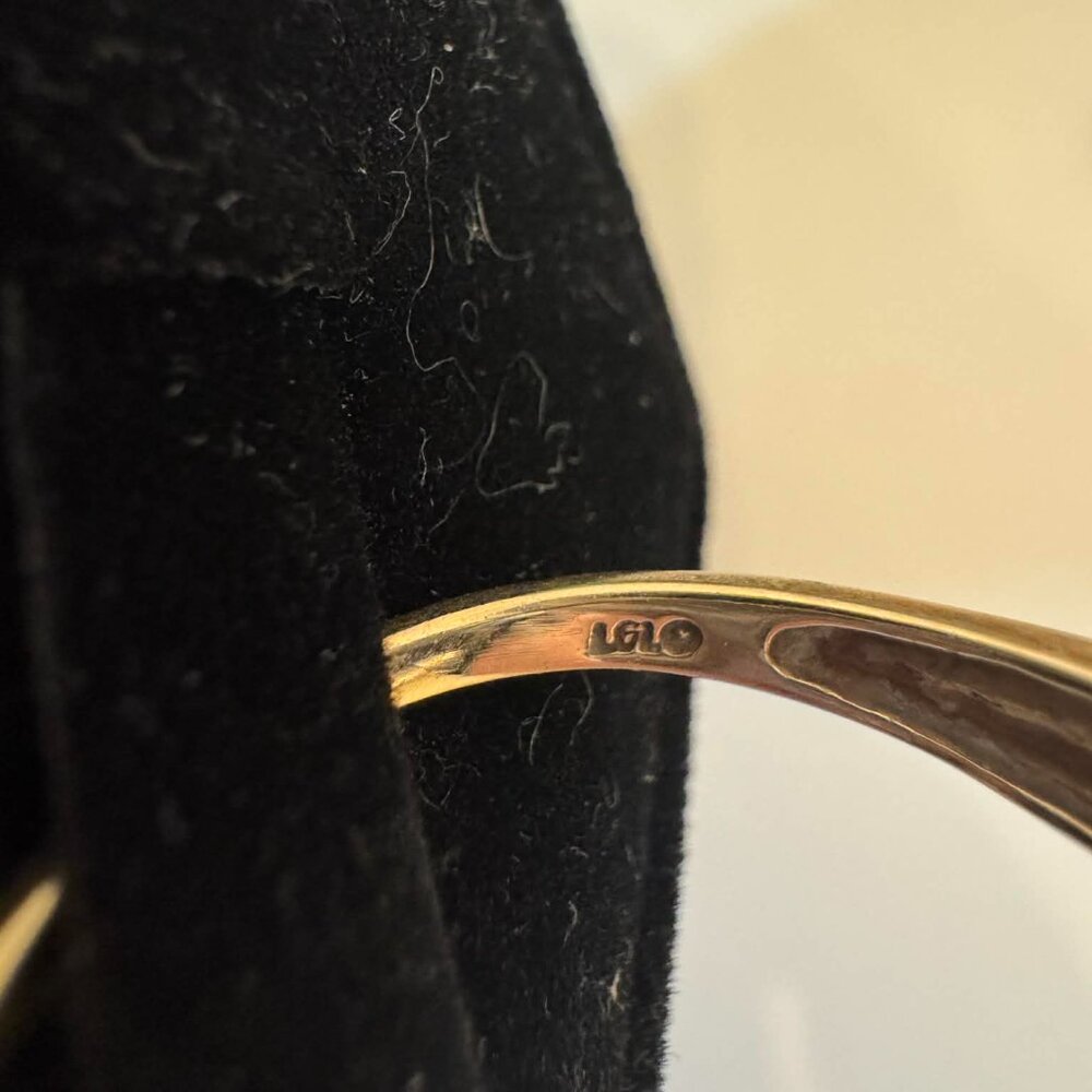 10K Gold Emerald Cut Green Amethyst Ring Size 9 – 2g - Picture 3 of 5